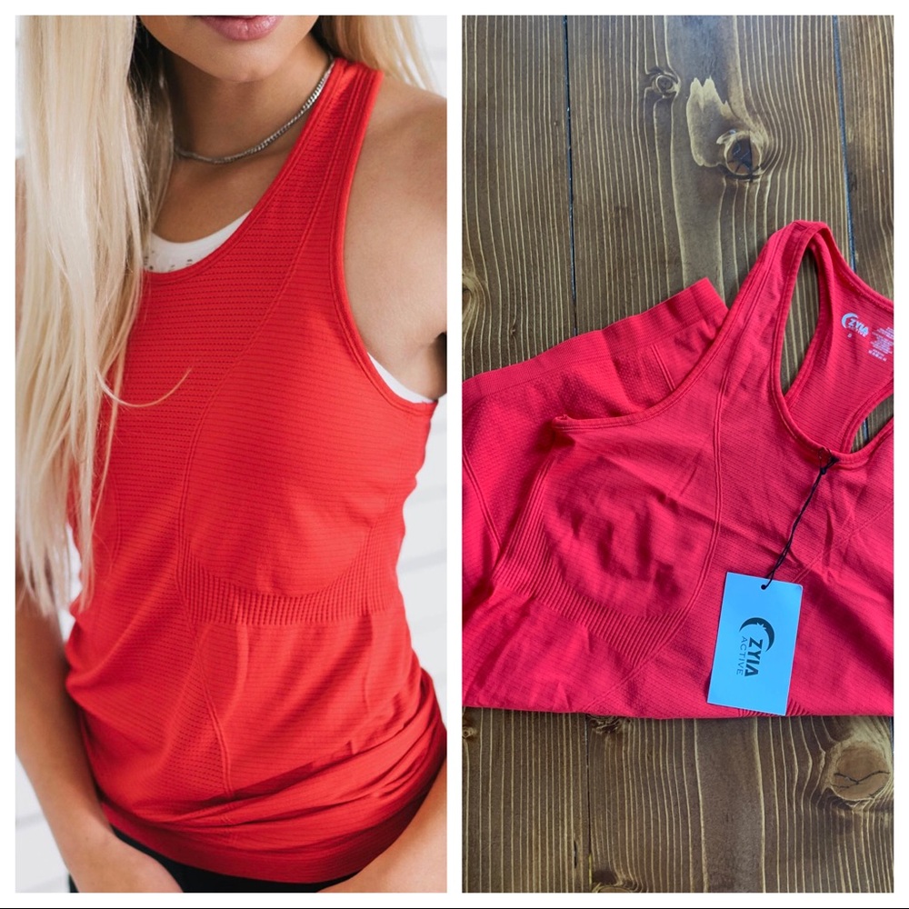 ZYIA red copper charged tank small